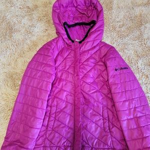 Kid's Purple Columbia Powder Lite Jacket (Size 4/5 /XXS)